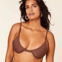 ANDIE NWT  Espresso Brown The Sicily Swimsuit Top Size Small Photo 0