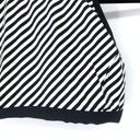 Calia Size Small Striped Sports Bra Black White Photo 3