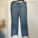 Free People We The Free Jeans  Maggie Straight Leg Distressed Jeans Size 25 NWOT Photo 7