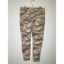 American Eagle AEO Stretch Camo Denim Jogger Pants Elastic Waist & Cuffs EUC Sz 12 Cotton Tan Photo 3