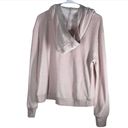 Z By Zella Feelin Fine Velour Hoodie Sweatshirt Pink Size Large Photo 3