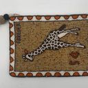 Anthropologie  Beaded Clutch African Savannah Giraffe Safari Travel Boho Tassel Photo 0