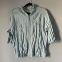 J.Jill  light Blue zip up hoodie size xl lightweight Photo 0