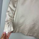 ZARA NWT  Satin Ruched Blazer Jacket Sz XS Champagne Ivory Blogger Fav Photo 15