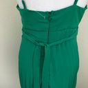 Jessica Simpson  Womens Strapless V Neck Pleated Midi Dress Green Size S Photo 6
