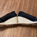 Ralph Lauren  Espadrilles Wedges black size 9 linen Photo 3