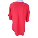 Under Skies  Red Boxy Blouse S Photo 1