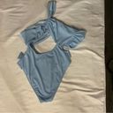 Icon Swimwear Whisked Away one Shoulder Swimsuit Sky Blue Size XL Photo 59