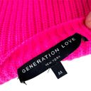 Generation Love  Sadie Cashmere & Wool Asymmetric Sweater Hot Pink Medium Photo 8