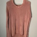 Vintage Havana  Pink Knit Oversized Star Sweater Size Small Photo 0