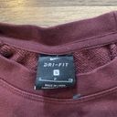 Nike Burgundy Cropped  Crewneck Photo 2