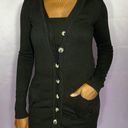 Isabella Rodriguez  long black cardigan Small Photo 2