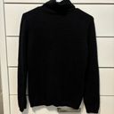 Garnet Hill  Essential Cashmere Turtleneck Sweater Black Photo 2