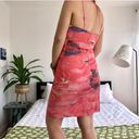 STAUD Bell printed rayon mini dress in red island size 4 small Photo 17