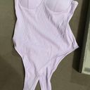 Timing Purple Ribbed Bodysuit Photo 0