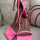 EGO Pink Square Toe Heels Photo 0