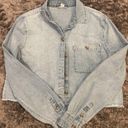 Aeropostale Cropped Light Wash Denim Jacket Photo 0