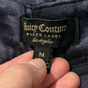 Juicy Couture NWT  Black Label Regal Blue Velour Cropped Wide Leg Pants Size M Photo 9