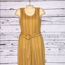 One Piece 205 Collins Size S Golden Yellow & White Geometric Print  Pant Jumpsuit Photo 1