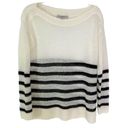 All Saints Lune Lightweight Wool Blend Sweater with Black Stripes Size S NW Photo 5