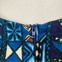 Hilo Hattie Dress Barkcloth Tropical Hawaiian Luau Pool Party Mini‎ Summer Small Blue Photo 8