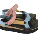 Teva  Flatform Flat Platform Universal Light Multicolor Sandals - Women's Size 10 Photo 0