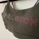 Peloton  Olive Speed Up Activewear Work out Strappy Logo Sports Bra size S Photo 6