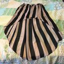 Forever 21 High Low Skirt Beige and Black Sz L Photo 1