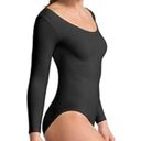 Spanx  Black Long Sleeve Base Body Suit Style FS6015 XL Photo 0