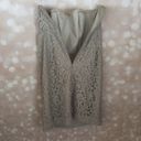 J.Crew Grayish Green Lace Strapless Photo 6