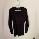 White House | Black Market  Black Wool Blend Sweater Bodycon Dress Size XS Photo 7