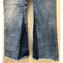 Vervet  Altar’d State Jeans Size 31 High Rise Raw Hem Stretch Denim Flare Boho Photo 2