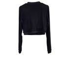 Klassy Network  Knit V Neck Long Sleeve Crop Black Brami Sweater Size XL Photo 3