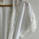 In Bloom NWT  By Jonquil White Lace Chiffon Robe Womens Small Photo 27