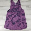 American Apparel NWOT  50/50 Custom Purple Bleach Tie Dye Crinkle Tank Top Medium Photo 0