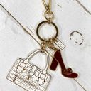 Burberry White & Burgundy Purse & Shoe Bag Charm/Keychain Photo 6