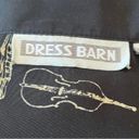 Dress Barn  Vintage Black And Gold Top With Musical Instruments Medium‎ | EUC Photo 4