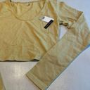 BP . Womens Crop Top Scoop Neck Long Sleeve  Size‎ Medium Photo 3