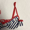 Forever 21  Red White and Blue Retro Nautical Pinup Style Bikini Top Small Photo 2