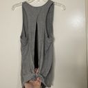 Lululemon  gray sleeveless keyhole tie back tank top size 4 Photo 1