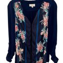 Modcloth Semi-sheer Floral Blouse S Photo 0