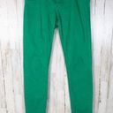 Guess  Skinny Ankle Zipper Jeans Green Bling Pants Photo 0