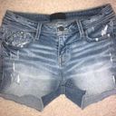 Buckle Black Jean Shorts  Photo 0