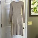 Double Zero  Cream Faux Button Pullover Swing MIDI-  Medium Photo 4