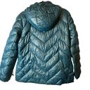 London Fog  Lightweight Packable Down Puffer Jacket Size Large Teal Photo 6