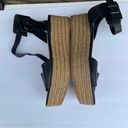 Via Spiga  Nemy Black Leather Ankle Strap Platform Espadrilles Sandals, 9 Photo 10