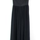 White House | Black Market  Silk Empire Maxi Dress Black Size 4 Photo 2