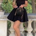 House Of CB  ‘Elida’ black off shoulder mini dress NWOT size S Photo 0