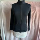 Peter Millar  Black Mock Neck Full Zip Athletic Jacket Photo 2