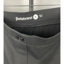 Betabrand  Black Ponte Knit Elastic Waist Pull On Classic Cropped Dress Pants M Photo 3